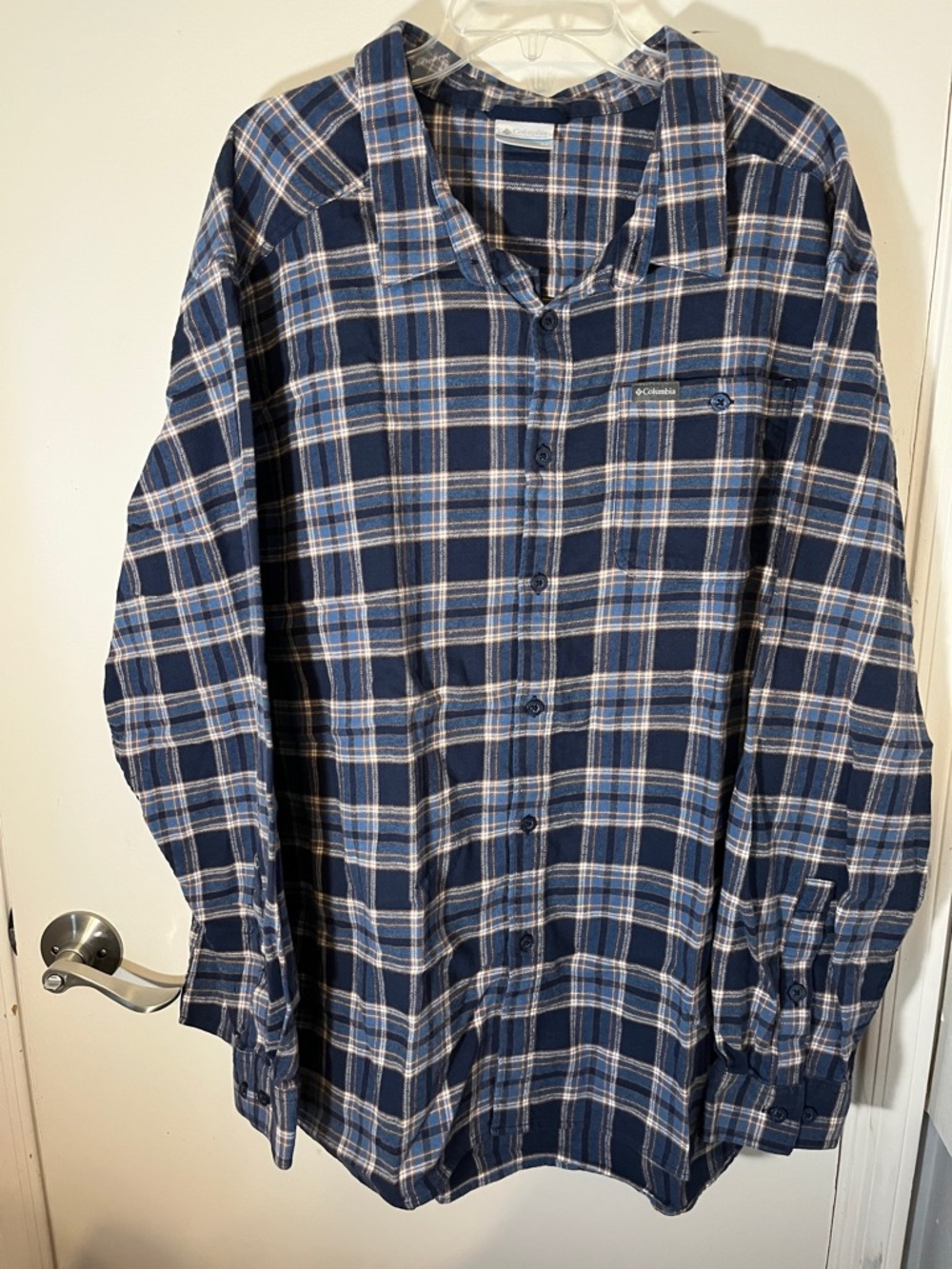 Columbia Flannel Button Down Plaid Check Shirtsize 4X